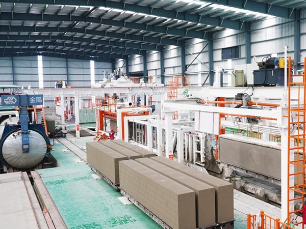 Проект сверхпроизводительной линии по производству блоков AAC компании Huzhou Linghu Lingxin Wall Materials Co.